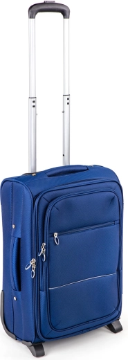 Valise de voyage textile 48 l à roulettes bleue 56 cm