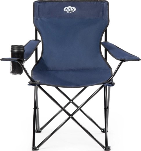 Chaise de camping pliante NILS Camp, bleu