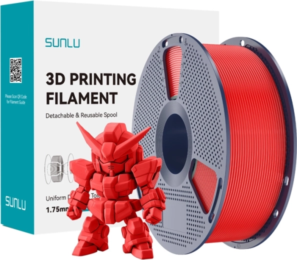 Filament Sunlu PLA+ 2.0 rouge 1,75 mm
