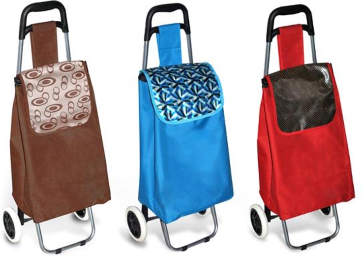 Chariot de courses 34 l avec poignée ergonomique