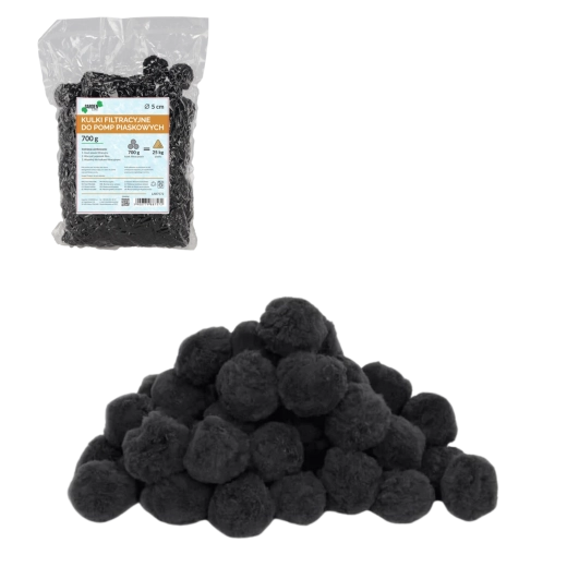 Billes filtrantes noires 5 cm pour filtres à sable 700 g