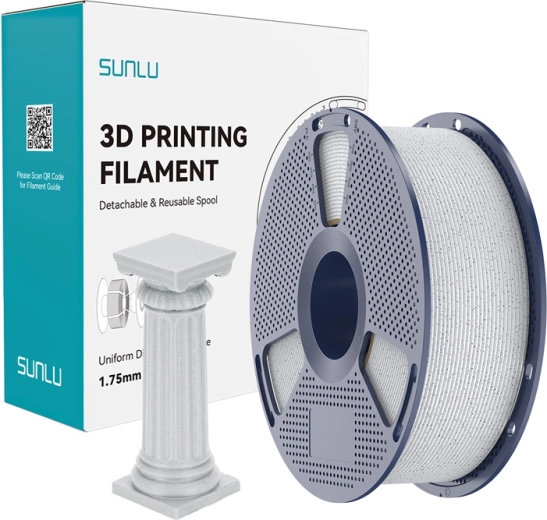 Filament Sunlu PLA haute vitesse marbre Oreo
