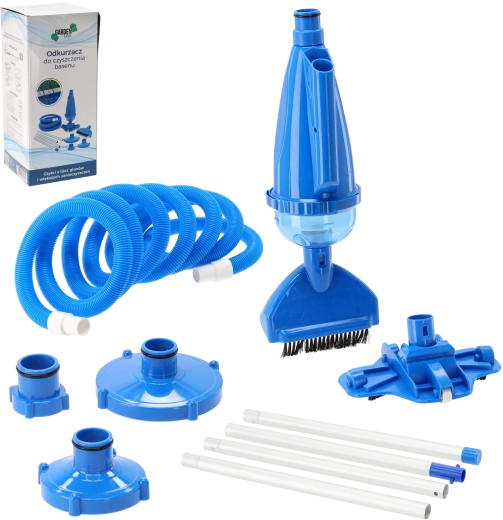 Aspirateur pour nettoyer la piscine avec perche en aluminium et tuyau de 5 m