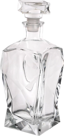 Carafe facettée 0,75 l dans une boîte colorée