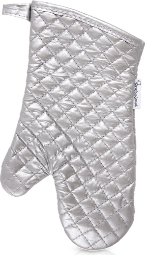 Gant de cuisine en coton argenté 33 cm