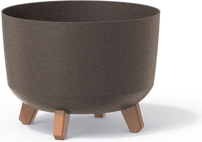 Cache-pot sur pieds Gracia Standard Eco Wood 34 cm – café