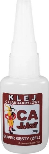 Colle cyanoacrylate Joker super épaisse (gel) 20 g (bouchon avec aiguille)