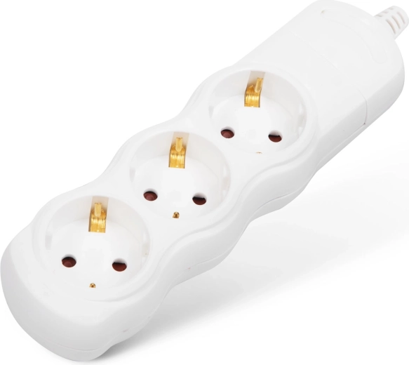 Bloc multiprise montable avec 3 prises, sans câble