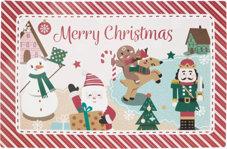 Set de table de Noël en plastique 43,5 × 28,5 cm