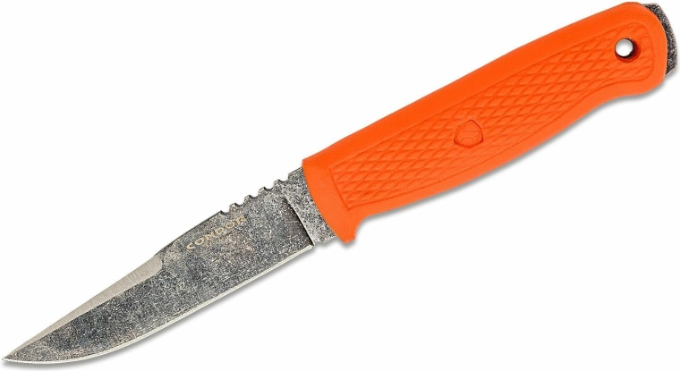 Couteau d’extérieur Condor Bushglider Orange avec étui, lame 10,7 cm