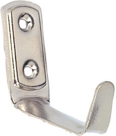 Patère moyenne nickel 41 × 48 mm, lot de 20 pièces