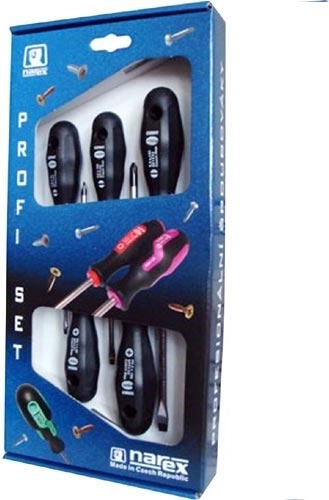 Jeu de tournevis PROFI, fente et PHILLIPS, 5 pièces