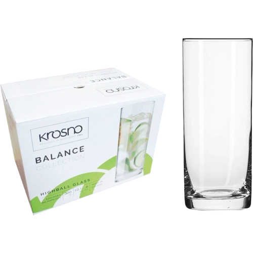 Set de grands verres highball KROSNO Balance 300 ml – 6 pcs