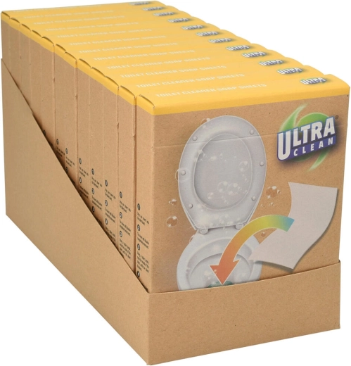 Lingettes savonneuses pour le nettoyage des WC ULTRA CLEAN (10 pcs)