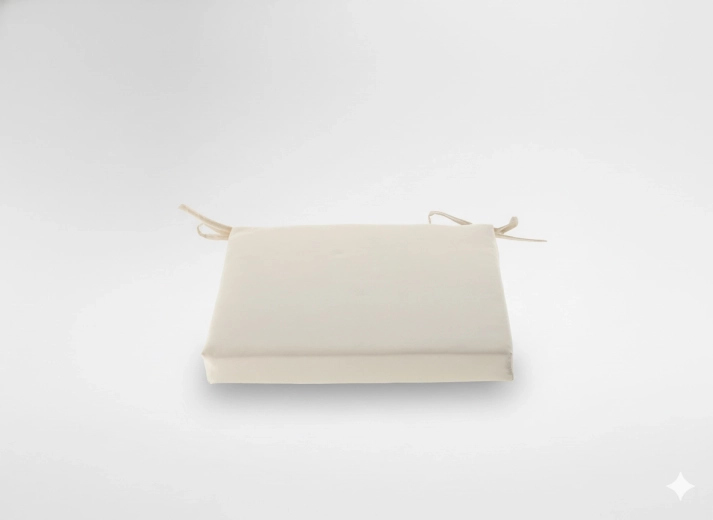 Coussin de chaise 40 × 40 × 5 cm beige