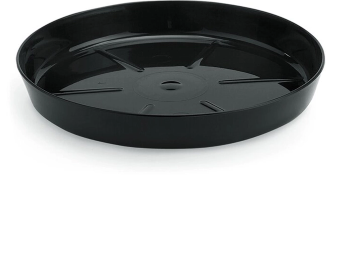 Sous-pot de fleurs noir 19,7 cm