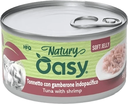 Oasy Nature Soft Jelly – thon avec crevettes 150 g