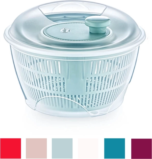 Essoreuse à salade 5 l gris‑bleu