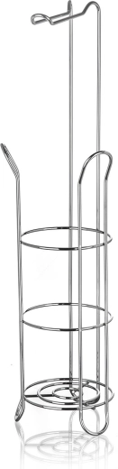 Porte-papier toilette avec support, chrome, 60 cm