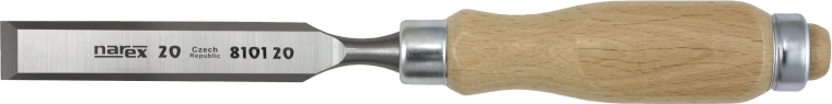 Ciseau plat avec manche en bois 10 mm