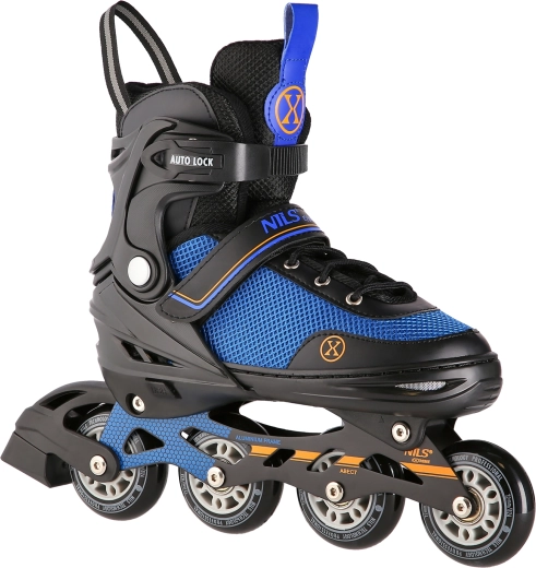 Patins à roulettes et patins à glace 2-en-1 NILS Extreme NH18188A, noir-orange – S (29-33)