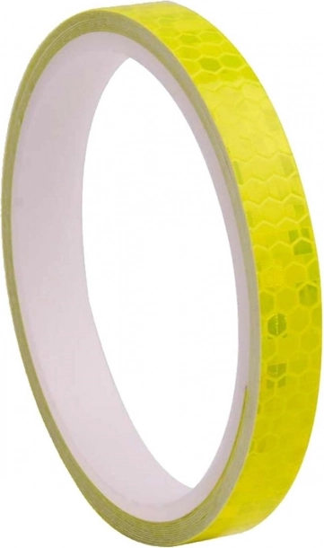 Autocollant réfléchissant jaune 1 cm x 8 m