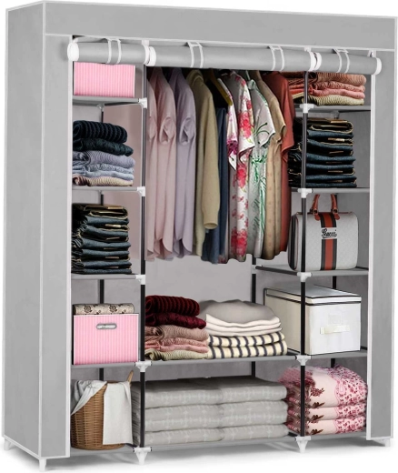 Armoire textile Massido – gris