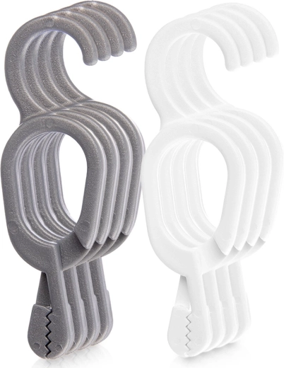 Pinces à serviettes avec crochet, lot de 8 pièces