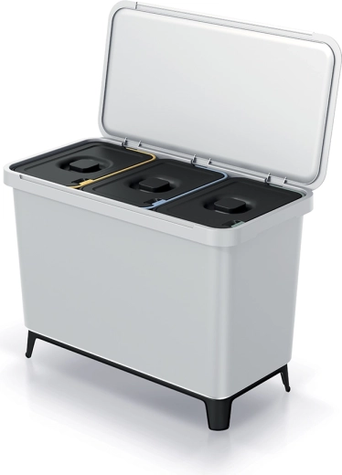 Poubelle de tri Prosperplast Systema 3×10 l, murale ou autoportante