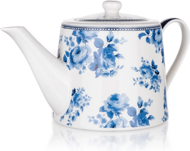 Théière et cafetière en céramique Blue Flower 1 l