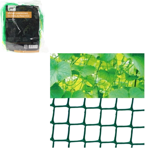 Filet de jardin pour plantes grimpantes 1,8 × 5 m, vert