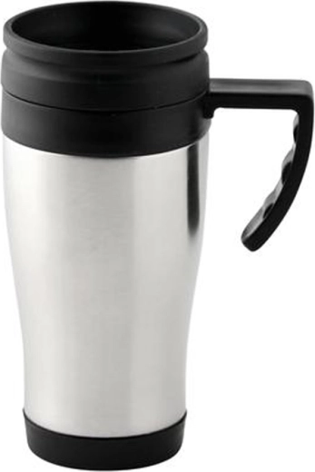 Mug isotherme en acier inoxydable avec couvercle en plastique Toro 400 ml