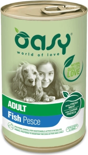 Oasy pâtée pour chiens adultes au poisson 400 g