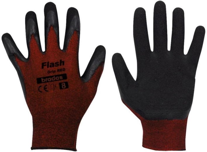 Gants de travail Flash Grip en latex, taille 9