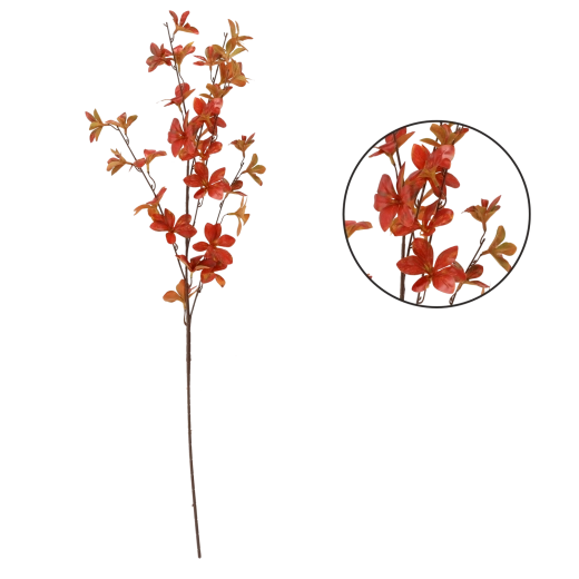Branche artificielle avec feuilles d’automne 90 cm marron