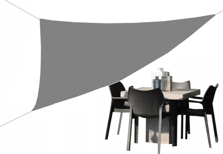 Voile d’ombrage triangulaire 3 × 3 × 3 m gris