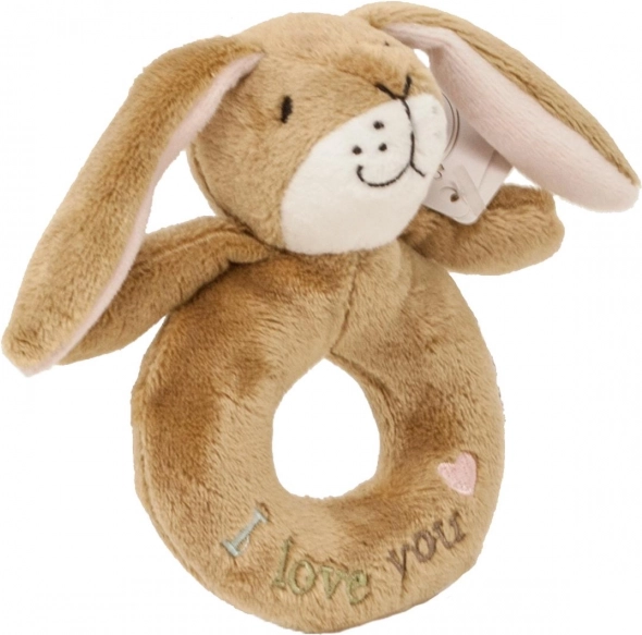 Hochet anneau lapin - Devine combien je t’aime