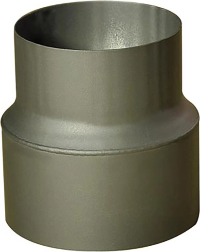 Réduction de tuyau de fumée 200/160 mm, noire, épaisseur 1,5 mm