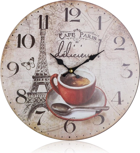 Horloge murale CAFE PARIS 34 cm