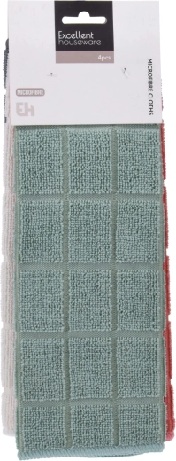 Ensemble de chiffons en microfibre 30 × 30 cm (4 pièces)