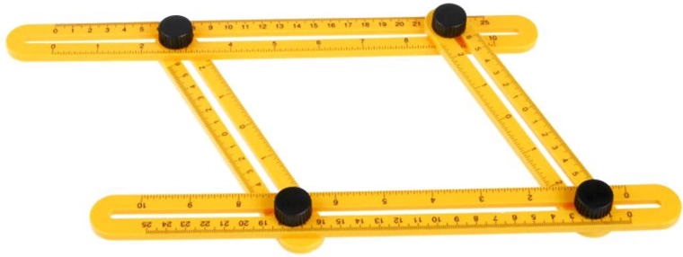 Règle angulaire multifonction pliable