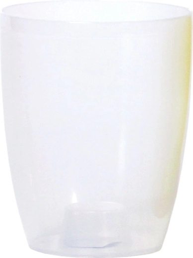 Cache-pot pour orchidées COUBI ORCHID 13 cm, blanc mat transparent