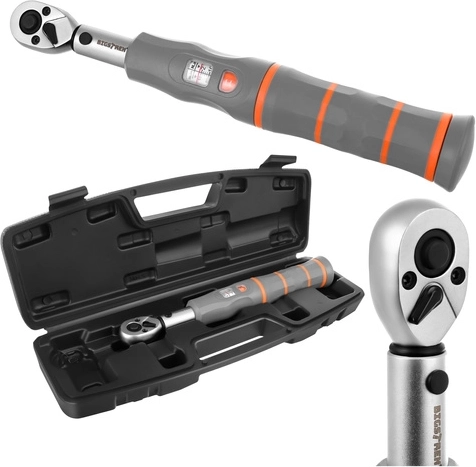 Clé dynamométrique 1/4" 2–26 Nm BIGSTREN avec cliquet et certificat d’étalonnage