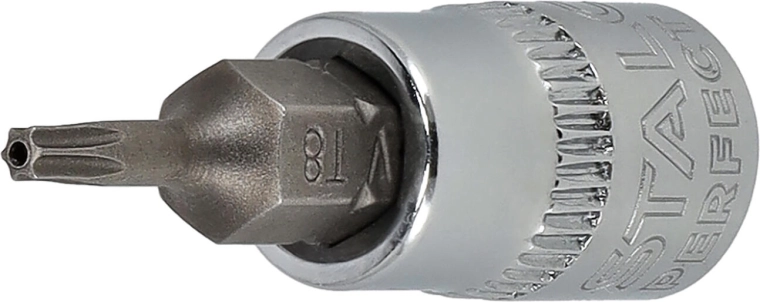Douille Stalco 1/4" avec embout HEX 4 mm