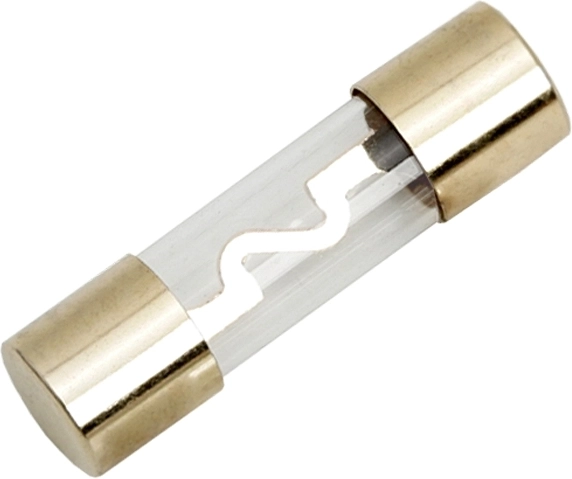 Fusible tubulaire plaqué or pour autoradio Hi-Fi 60 A