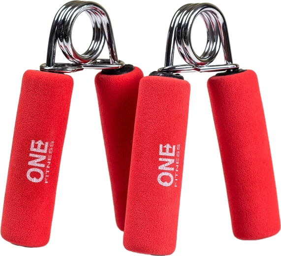 Renforceur de poigne ONE FITNESS avec poignées en mousse, 2 pcs