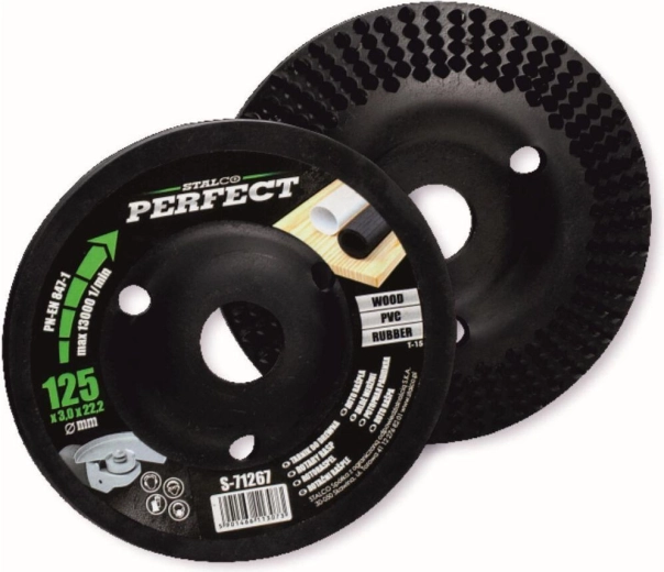 Disque rotatif incliné 125 × 3,0 × 22,2 mm pour meuleuses d’angle STALCO