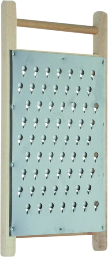 Râpe à betteraves en acier galvanisé avec cadre en bois