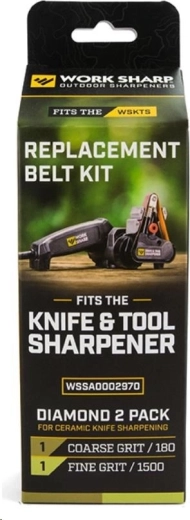 Work Sharp set de bandes abrasives diamantées 180 et 1500 grit