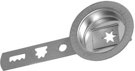 Emporte-pièce pour pâtisserie avec poussoir, diamètre 5,5 cm, étamé